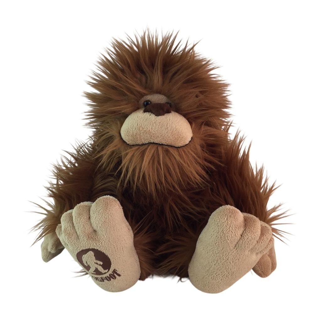 Aurora Bigfoot Plush 12" Brown Shaggy Sasquatch Joshua‎ Tag Sitting 2021